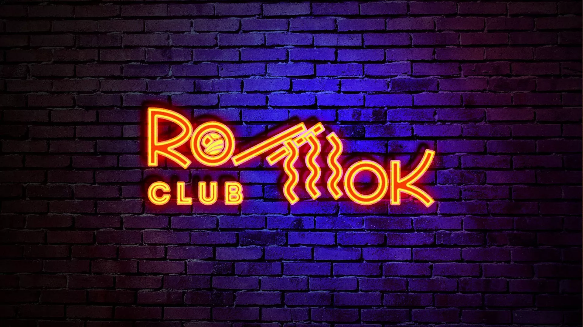 Разработка интерьерной вывески суши-бара «Roll Wok Club» в Черняховске